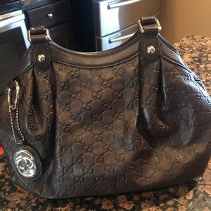 Authentic Guccissima Brown Leather Hobo Bag